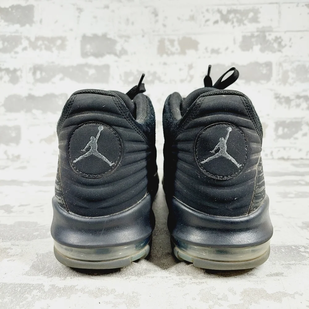 Air Jordan Franchise Black Suede Athletic Lace Up Athleisure Sneakers K606